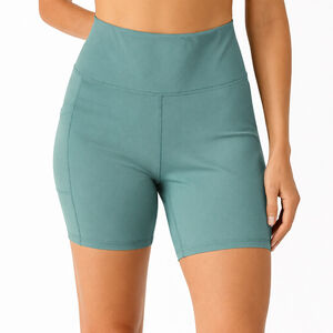 Women’s High Waist Workout Shorts – Beryl Green – Size S – NWT